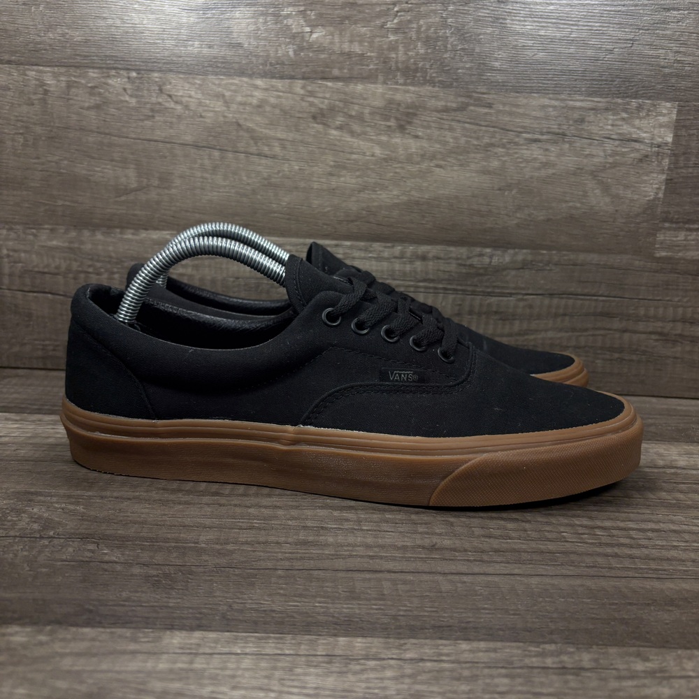 Vans Low Canvas Gum Sole Black Mens US Size 10.5 EUR 44 Sneakers